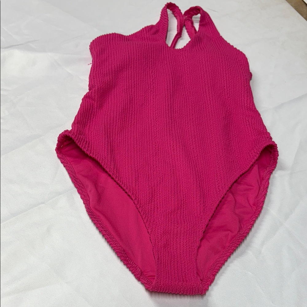 NWT Old Navy Fuchsia Textured Swimsuit